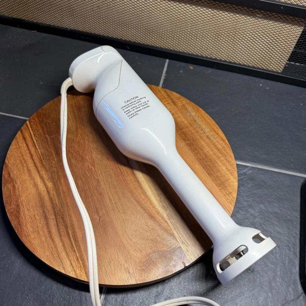 Braun Hand Blender Type 4172 White Corded Immersion Mixer Kitchen Cooking Works